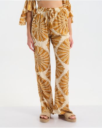 ΠΑΝΤΕΛΟΝΑ ΜΕ ΤΣΕΠΕΣ  ΕΚΡΟΎ ΧΡΩΜΑ ΜΕ ΧΡΥΣΕΣ ΛΕΠΤΟΜΕΡΕΙΕΣ S/M  (60% SILK 40% POLYESTER)