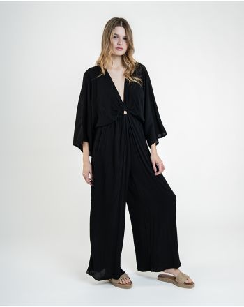 ΟΛΟΣΩΜΗ ΦΟΡΜΑ ΜΑΥΡΗ ΜΕ ΜΑΝΙΚΙ 3/4, ONE SIZE  (100% RAYON)