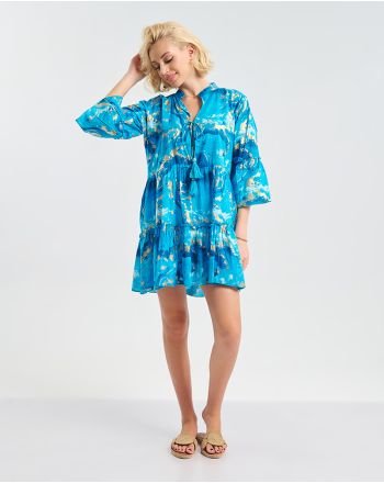 ΚΑΦΤΑΝΙ/ΦΟΡΕΜΑ ΣΕ ΓΑΛΑΖΙΟ/ΧΡΥΣΟ ΜΕ ΦΟΥΝΤΑΚΙΑ L/XL