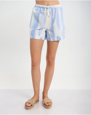 ΣΟΡΤΣΑΚΙ ΣΕ ΛΕΥΚΌ/ ΓΑΛΑΖΙΟ ONE SIZE ( 30% LINEN 70% COTTON )