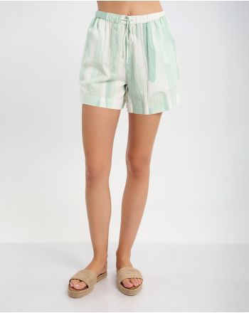 ΣΟΡΤΣΑΚΙ ΣΕ ΠΡΑΣΙΝΟ/ ΛΕΥΚΟ ONE SIZE ( 30% LINEN 70% COTTON )