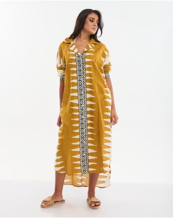 ΠΟΥΚΑΜΙΣΑ ΜΑΚΡΙΑ ΜΠΕΖ/ΚΑΦΕ ONE SIZE (100% COTTON)