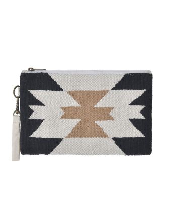 FABRIC BAG BLACK / BEIGE (100% COTTON)