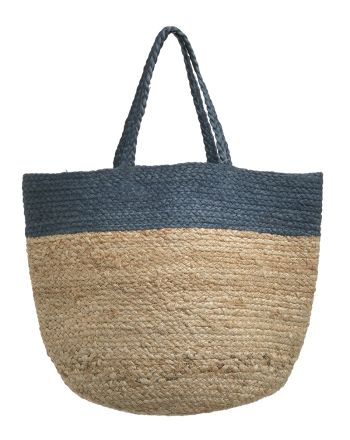 JUTE BAG IN BLUE COLOR 30X27X30/50 (100% JUTE)