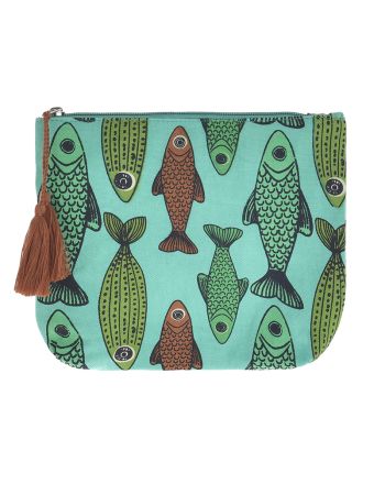 ΤΣΑΝΤΑΚΙ ΥΦΑΣΜΑΤΙΝΟ ΠΡΑΣΙΝΟ ΜΕ ΨΑΡΙΑ 22X19X2 (50%COTTON 50% POLYESTER)