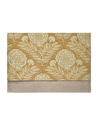 ΤΣΑΝΤΑΚΙ/ΦΑΚΕΛΟΣ ΨΑΘΙΝΟ ''ΛΟΥΛΟΥΔΙ'' ΚΙΤΡΙΝΟ ΜΕ ΧΡΥΣΕΣ ΛΕΠΤΟΜΕΡΕΙΕΣ 24Χ1Χ17