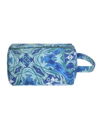 CANVAS POUCH IN GREEN/BLUE COLOR 23X12X10 (100% COTTON CANVAS WITH POLYESTER LINING)