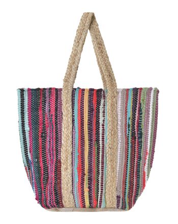 ΤΣΑΝΤΑ ΑΠΟ ΓΙΟΥΤΑ ΠΟΛΥΧΡΩΜΗ 32X40X28 (100% ΓΙΟΥΤΑ)