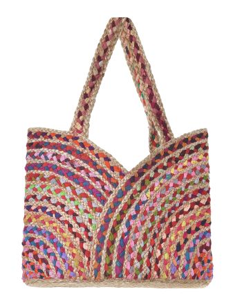 ΤΣΑΝΤΑ ΑΠΟ ΓΙΟΥΤΑ ΠΟΛΥΧΡΩΜΗ 38X31X15 (100% ΓΙΟΥΤΑ)