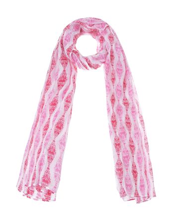 ΦΟΥΛΑΡΙ/ΠΑΡΕΟ  ΚΟΚΚΙΝΟ/ΡΟΖ/ΛΕΥΚΟ 110Χ180 (100% COTTON)