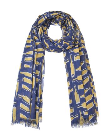 ΦΟΥΛΑΡΙ/ΠΑΡΕΟ ΣΕ ΣΚΟΥΡΟ ΜΠΛΕ ΜΕ ΚΙΤΡΙΝΑ ΣΧΕΔΙΑ 100Χ180 (100% COTTON)