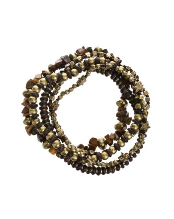 S/5 BΡΑΧΙΟΛΙΑ ΣΕ ΚΑΦΕ/ΜΑΥΡΟ ΧΡΥΣΟ ΧΡΩΜΑ Δ6X3