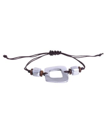 ΒΡΑΧΙΟΛΙ ΜΕ ΚΟΡΔΟΝΙ ΚΑΙ ΑΣΗΜΙ ΤΕΤΡΑΓΩΝΟ ΣΧΕΔΙΟ Δ8Χ3