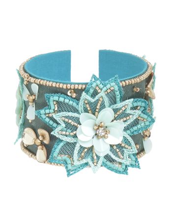 ΒΡΑΧΙΟΛΙ ΣΕ ΤΥΡΚΟΥΑΖ ΧΡΩΜΑ ΜΕ ΛΟΥΛΟΥΔΙΑ