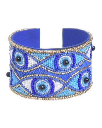 ΒΡΑΧΙΟΛΙ ΣΕ ΜΠΛΕ/ΛΕΥΚΌ/ΓΑΛΑΖΙΟ ΜΕ ΣΧΕΔΙΑ