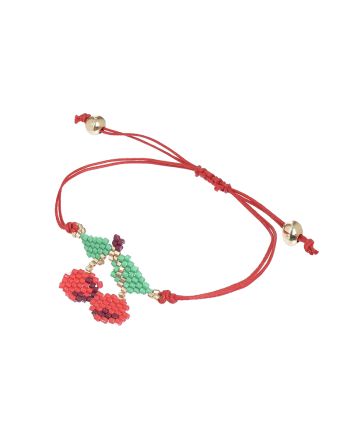 ΒΡΑΧΙΟΛΙ ΣΕ ΚΟΚΚΙΝΟ ΜΕ ΣΧΕΔΙΟ ''ΚΕΡΑΣΙ''