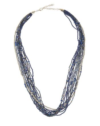 NECKLACE BLUE/GOLD