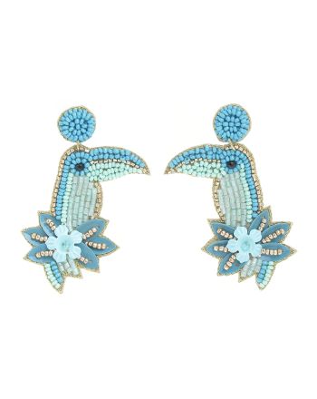 EARRINGS 'BIRD' IN TURQUOISE