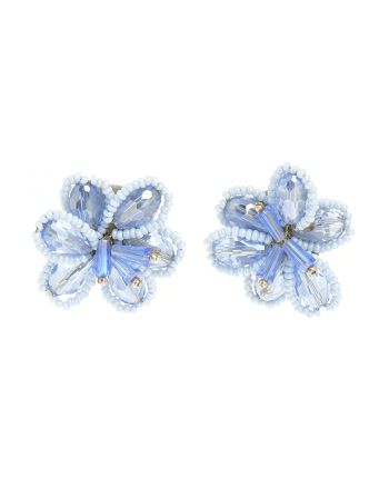 EARRINGS 'FLOWER' IN PURPLE