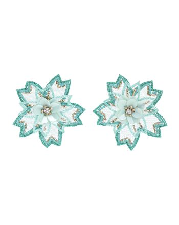 ΣΚΟΥΛΑΡΙΚΙΑ ΣΕ ΤΥΡΚΟΥΑΖ/ΛΕΥΚΟ ΣΕ ΣΧΗΜΑ ΛΟΥΛΟΥΔΙ