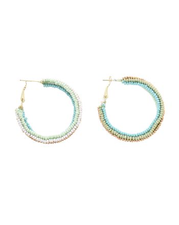 S/2 ΣΚΟΥΛΑΡΙΚΙΑ MENTA/ΧΡΥΣΟ ΜΕ ΧΑΝΤΡΕΣ 4Χ3Χ5