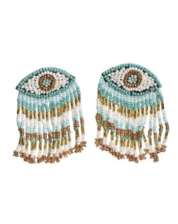 S/2 ΣΚΟΥΛΑΡΙΚΙΑ ΣΕ ΤΥΡΚΟΥΑΖ ΧΡΩΜΑ ΜΕ ΧΑΝΤΡΕΣ ''ΜΑΤΙΑ'' 5X1X6