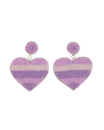 S/2 ΣΚΟΥΛΑΡΙΚΙΑ ''ΚΑΡΔΙΕΣ'' ΣΕ ΜΩΒ ΧΡΩΜΑ ΜΕ ΧΑΝΤΡΕΣ 8Χ6