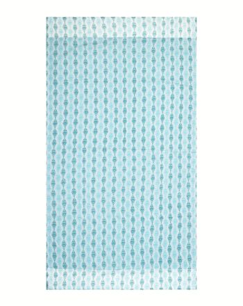 DOUBLEFACE BEACH TOWEL IN  BLUE/GREEN/WHITE   COLOR 110Χ180 (100% COTTON)