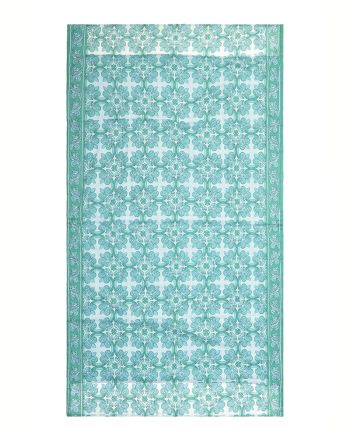 DOUBLEFACE BEACH TOWEL IN  GREEN    COLOR 110Χ180 (100% COTTON)