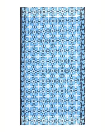 ΠΕΤΣΕΤΑ ΘΑΛΑΣΣΗΣ ΔΙΠΛΗΣ ΟΨΗΣ ΤΙΡΚΟΥΑΖ 110 Χ180 (100% COTTON)