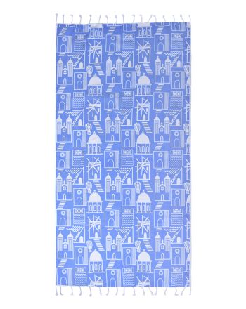 ΠΕΤΣΕΤΑ PESTEMAL ΣΕ ΑΠΑΛΟ ΜΠΛΕ ΧΡΩΜΕ ΜΕ ΔΙΑΦΟΡΑ ΣΧΕΔΙΑ 90Χ180 ( 100% COTTON)