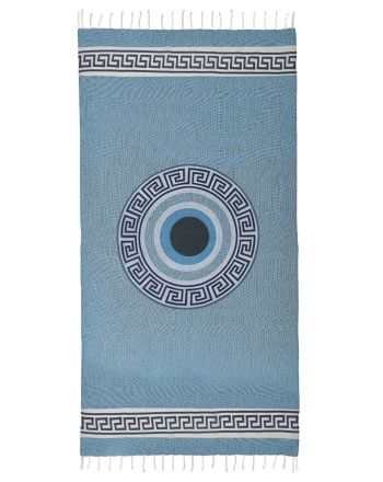 ΠΕΤΣΕΤΑ PESTEMAL ΤΥΡΚΟΥΑΖ ΜΕ MATI KAI ΣΧΕΔΙΑ 90Χ170 (100% COTTON)