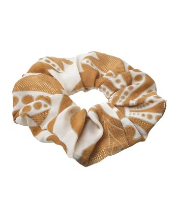 SCRUNCHIE ΣΕ ΕΚΡΟΎ ΧΡΩΜΑ ΜΕ ΧΡΥΣΕΣ ΛΕΠΤΟΜΕΡΕΙΕΣ Φ8Χ2