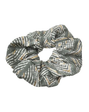 SCRUNCHIE IN GREEN COLOR WITH  DIAMOND PATTERN Φ8Χ2