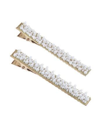 S/2 ΤΣΙΜΠΙΔΑΚΙΑ ΜΑΛΛΙΩΝ ΜΕ ΛΕΥΚΕΣ ΠΕΡΛΕΣ